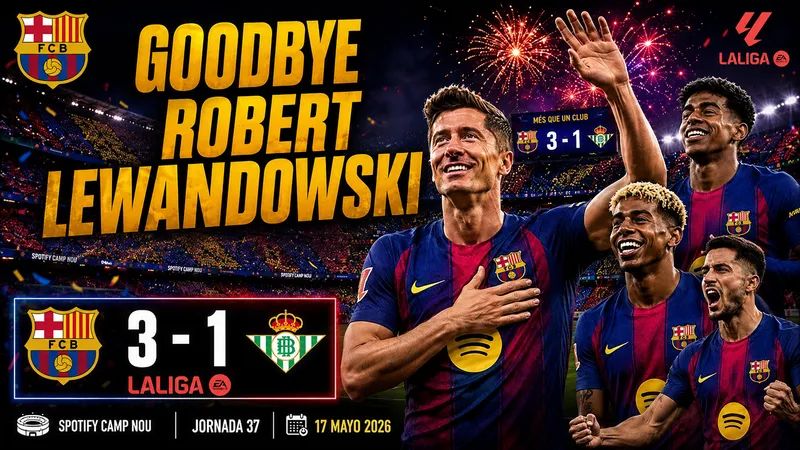 Barcelona vs Real Betis 3-1: Raphinha ghi cú đúp, Cancelo lập công, Barca xứng đáng đăng quang vô địch, chia tay Lewandowski, Real về ngôi á quân La Liga