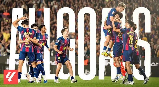 Dàn sao Lewandowski, Raphinha, Lopez, Olmo, Bernal, Kounde, Yamal, Cubarsi, Torres, Pedri,... đua tài ghi bàn, Barca lên ngôi vô địch La Liga