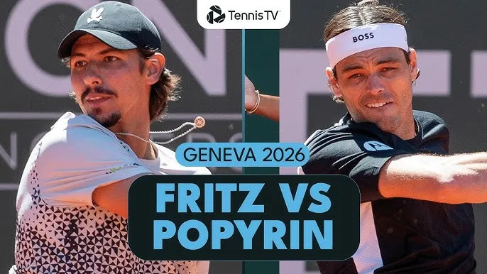 Taylor Fritz vs Alexei Popyrin 4-6, 4-6: Dễ dàng thắng Fritz, Popyrin giành vé đấu Casper Ruud ở vòng tứ kết Geneva Open 2026