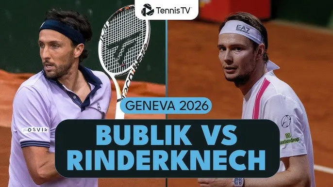 Alexander Bublik vs Arthur Rinderknech 5-7, 6-4, 6-2: Bublik chật vật hạ Rinderknech, giành vé gặp tay vợt gốc Việt Learner Tien ở bán kết Geneva Open