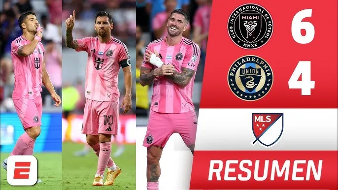 Inter Miami vs Philadelphia Union 6-4: Sàn diễn của các ngôi sao Berterame ghi cú đúp, Suarez lập hattrick, De Paul góp công, Messi kiến tạo 
