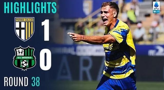 Parma vs Sassuolo 1-0: Pontus Almqvist kiến tạo, Mateo Pellegrino tỏa sáng, Sassuolo về thứ 11, Parma cán đích thứ 13 Serie A
