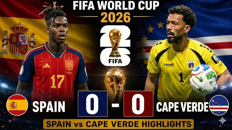 Tây Ban Nha vs Cape Verde 0-0: Dàn công Oyarzabal, Gavi, Cucurrella, Torres, Yamal tịt ngòi, "người nhện" Vozinha sắm vai người hùng