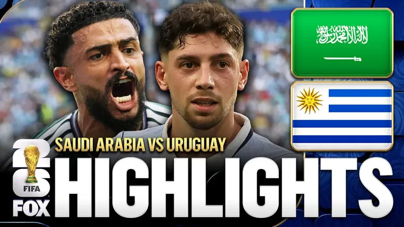 Saudi Arabia vs Uruguay 1-1: Al-Amri chớp thời cơ mở bàn, Araujo gỡ hòa, thủ thành Al-Owais xuất thần cản phá