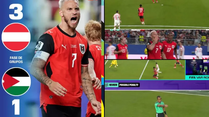 Áo vs Jordan 3-1: Schmid ghi siêu phẩm khai bàn, Yazan Al Arab phản lưới nhà, lão tướng Arnautovic chốt hạ chiến thắng trên chấm penalty