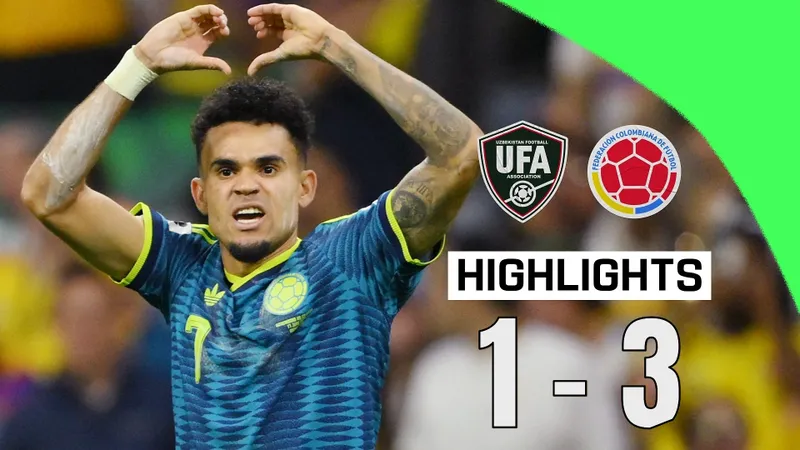 Uzbekistan vs Colombia 1-3: Munoz mở bàn, Fayzullaev gỡ hòa, Luis Diaz, Jaminton Campaz lần lượt tỏa sáng, HLV Nestor Lorenzo tạm đầu bảng K