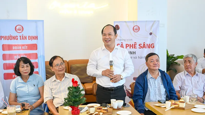 Phường Tân Định gần dân từ những buổi cà phê hàng tuần