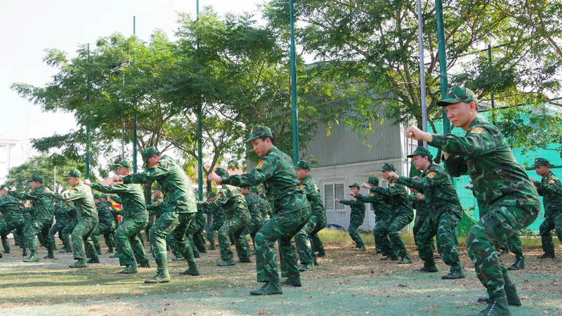 Nâng cao trình độ võ thuật, sức chiến đấu của bộ đội