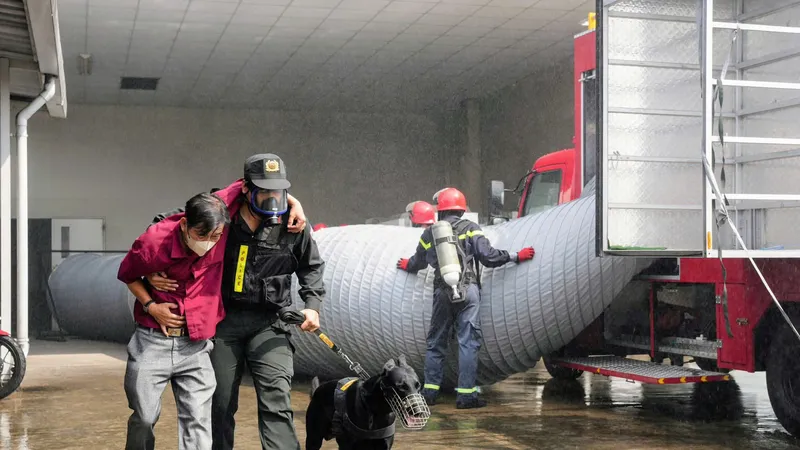 Thực tập chữa cháy trong điều kiện khẩn cấp: Cứu 50 người bị thương và mắc kẹt