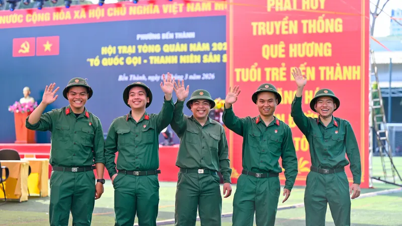 Hội trại tòng quân 2026: Tuổi trẻ TPHCM sẵn sàng lên đường bảo vệ Tổ quốc