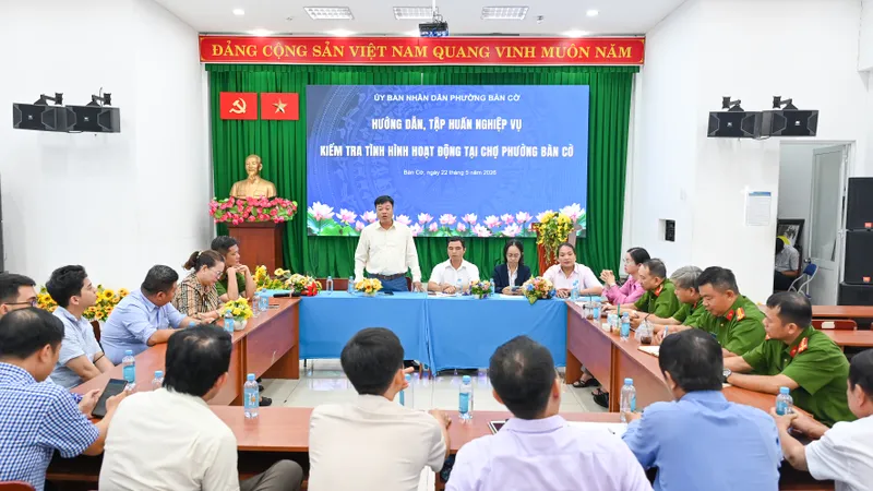 Phường Bàn Cờ: Tập huấn nghiệp vụ kiểm tra hoạt động kinh doanh 