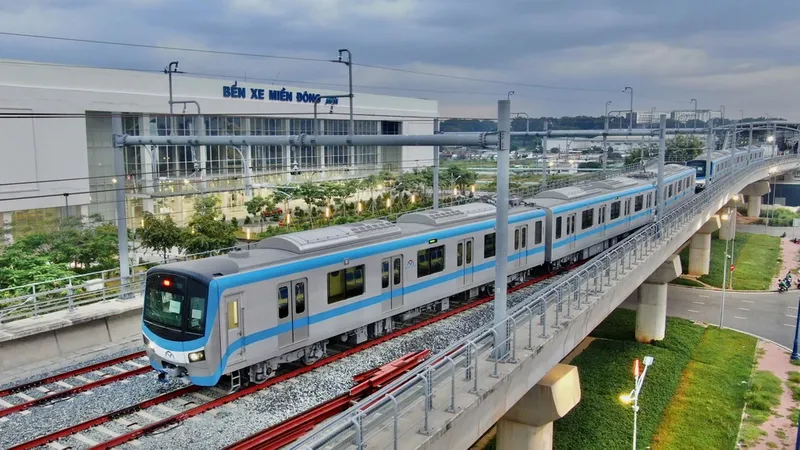Dự án metro số 1 tuyến Bến Thành - Suối Tiên. Ảnh minh họa