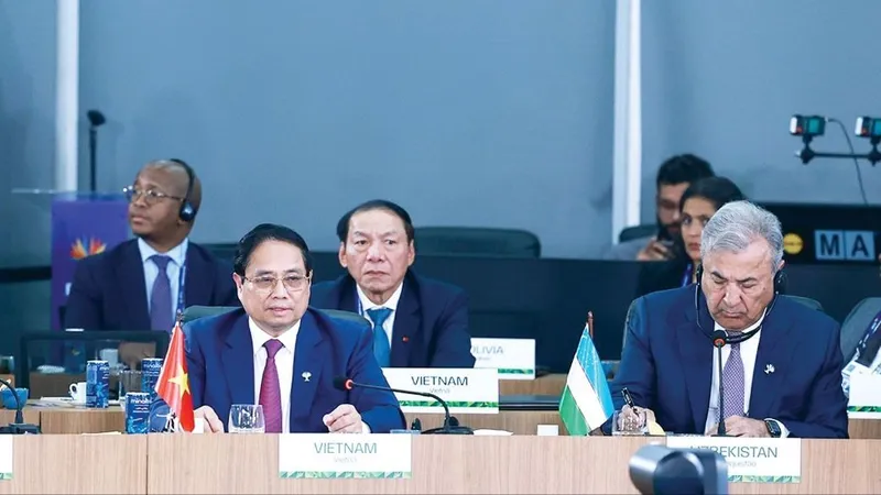 Dự Hội nghị Thượng đỉnh BRICS mở rộng năm 2025, Thủ tướng Phạm Minh Chính: Đề xuất thúc đẩy tự do hóa thương mại