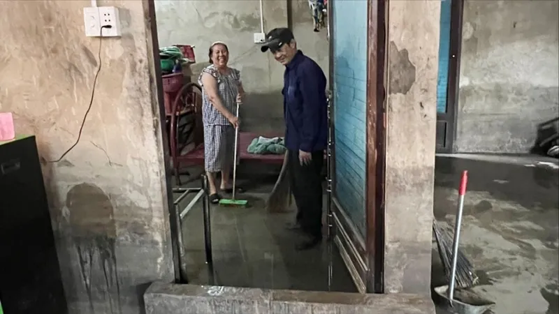 Không mưa, khu dân cư cũng bị ngập nước