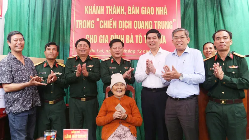 Niềm vui trong căn nhà mới của “Chiến dịch Quang Trung”