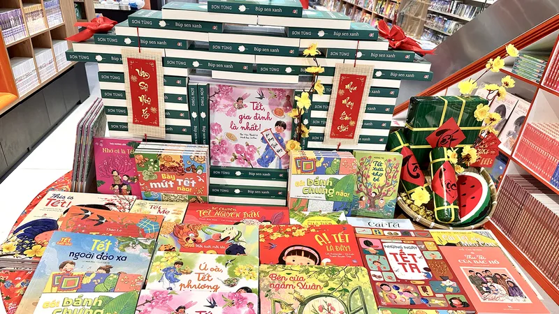 Sách tết cho thiếu nhi hấp dẫn, phong phú