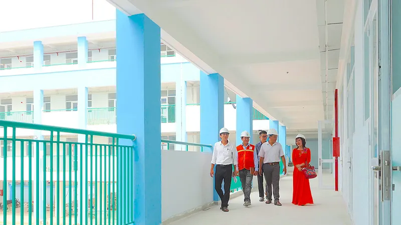 Hối hả trên những công trình xây trường học mới