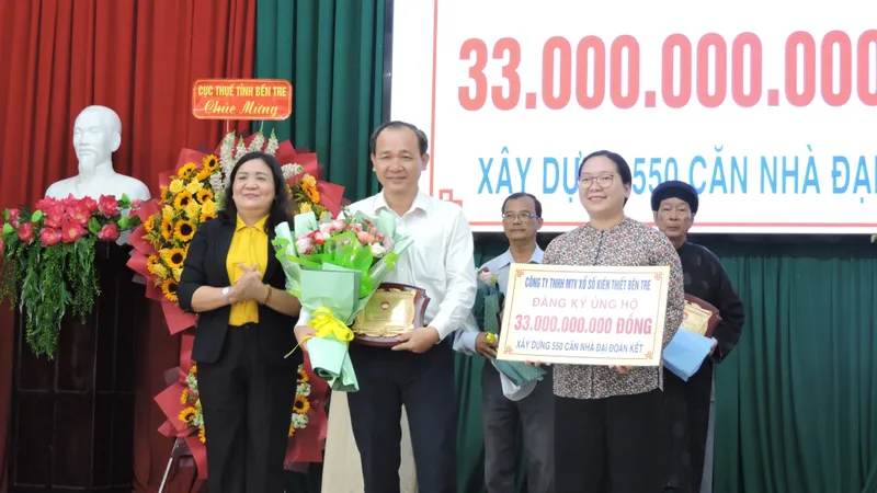 Công ty XSKT Bến Tre tích cực thực hiện công tác an sinh xã hội trên địa bàn tỉnh