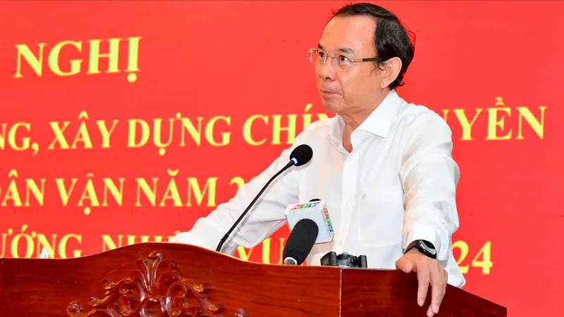 Bí thư Thành ủy TPHCM Nguyễn Văn Nên: Ứng dụng công nghệ giám sát, đánh giá cán bộ