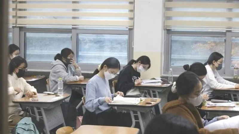 Một lớp học ở Hàn Quốc. Ảnh: TTXVN