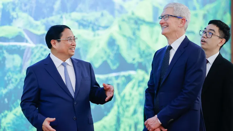 Thủ tướng Phạm Minh Chính tiếp CEO Tim Cook của tập đoàn Apple