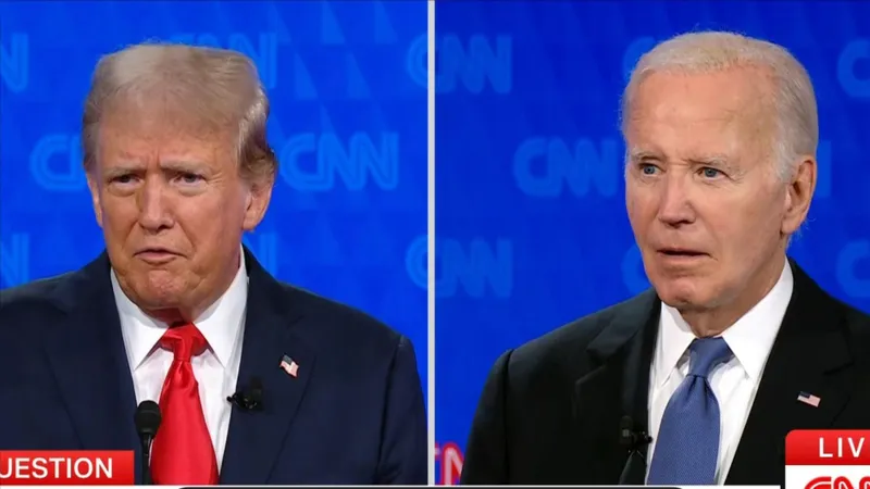 Tổng thống Mỹ Joe Biden và cựu Tổng thống Donald Trump tranh luận gay gắt