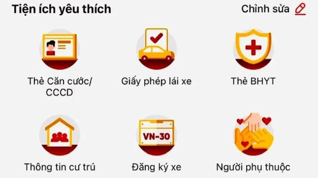 Người dân truy cập vào VNeID là có thể đăng ký bấm biển số. Ảnh: CHÍ THẠCH