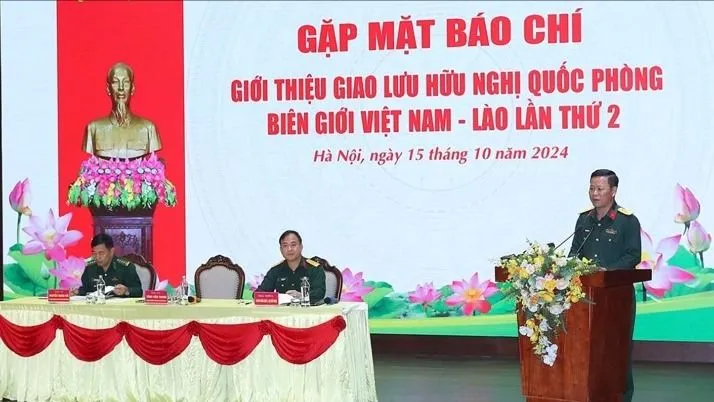 Gặp mặt báo chí giới thiệu Giao lưu hữu nghị Quốc phòng biên giới Việt Nam-Lào lần thứ 2,
