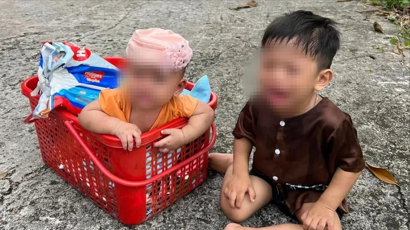 Đã tìm được thân nhân 2 cháu bé bị bỏ rơi ở Phú Quốc