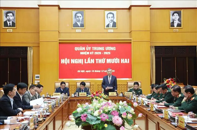 Tổng Bí thư Tô Lâm chủ trì Hội nghị Quân ủy Trung ương