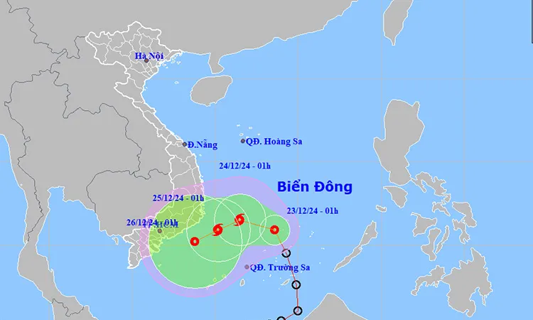 Áp thấp nhiệt đới có thể mạnh lên thành bão