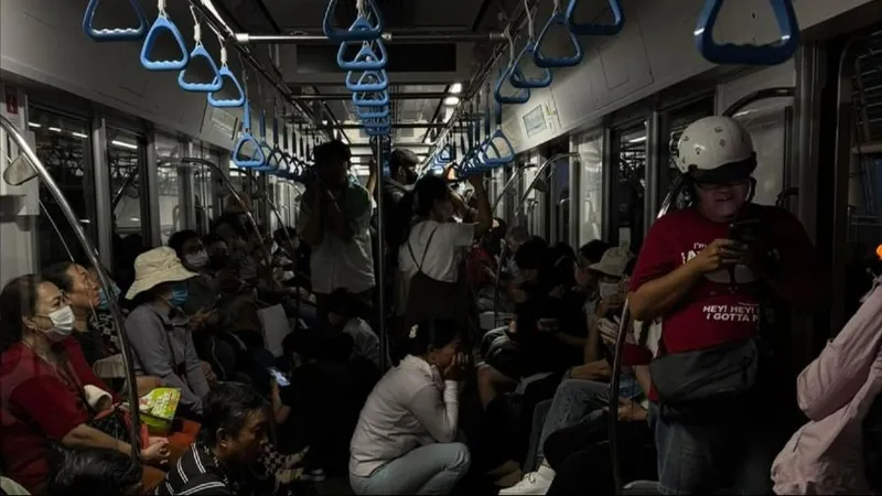 Metro số 1 ngừng chạy do cúp điện
