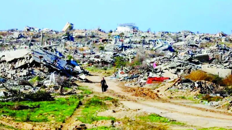 Người dân Palestine trở về nhà ở phía Bắc Dải Gaza qua Đường Salah a-Din. Ảnh: FLASH90