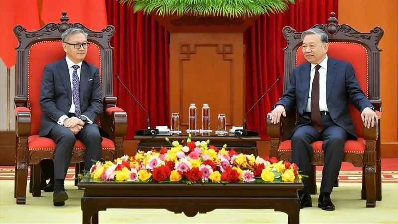 Tổng Bí thư Tô Lâm tiếp Bộ trưởng Ngoại giao Lào