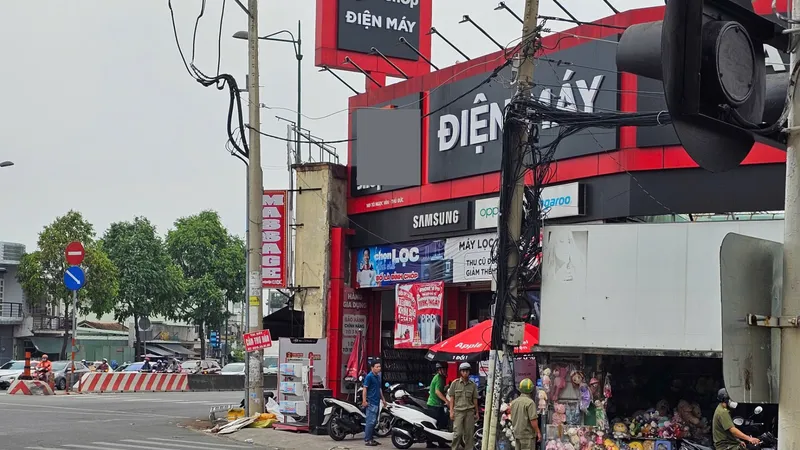 Công an phong tỏa hiện trường