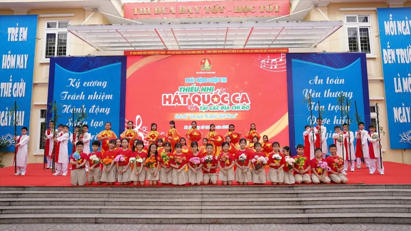 Hội đồng Đội Trung ương tổ chức phát động cuộc thi "Thiếu nhi hát quốc ca tại các địa chỉ đỏ" sáng 25-4