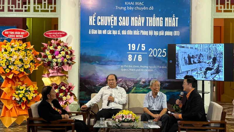 Trưng bày chuyên đề “Kể chuyện sau ngày thống nhất”: Một thời khói lửa qua ngôn ngữ hội họa