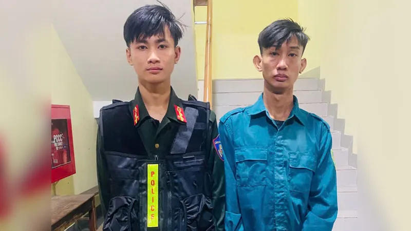 Bắt 2 thanh niên giả danh công an chặn xe "vòi tiền" người dân