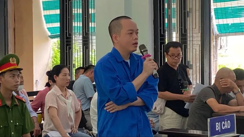 Bị cáo Thành tại phiên tòa