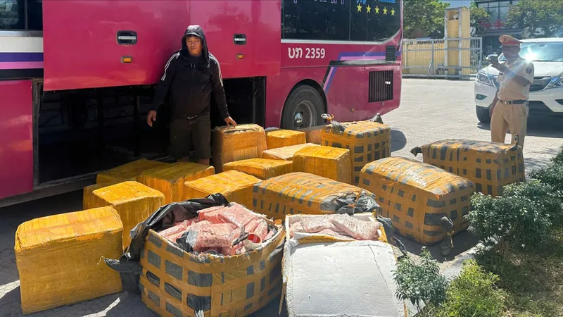 Phát hiện xe khách chở gần một tấn sụn chân gà hôi thối không rõ nguồn gốc 