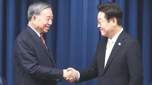 Tổng Bí thư Tô Lâm và Tổng thống Hàn Quốc Lee Jae Myung gặp gỡ báo chí