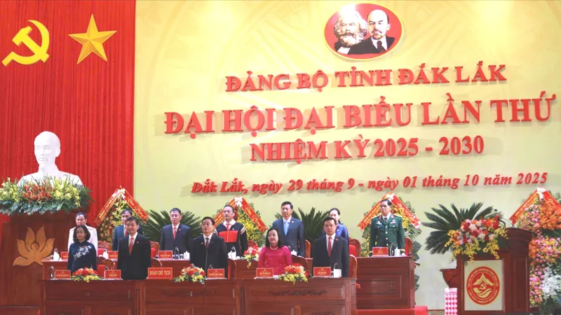 Khai mạc Đại hội đại biểu Đảng bộ tỉnh Đắk Lắk lần thứ I, nhiệm kỳ 2025-2030