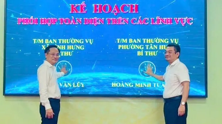 Đảng ủy xã Bình Hưng ký kết quy chế phối hợp với các Đảng ủy địa bàn giáp ranh