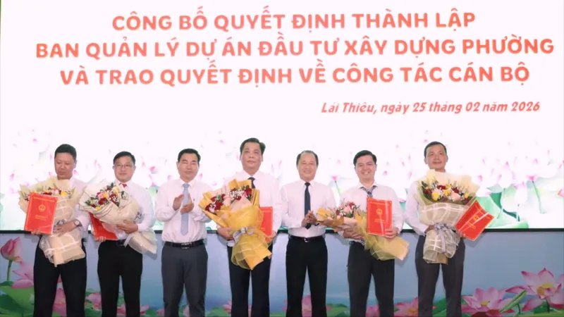 Ra mắt Ban Quản lý dự án đầu tư xây dựng phường Lái Thiêu