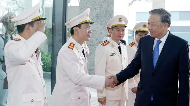 Tổng Bí thư Tô Lâm thăm và chúc tết cán bộ, chiến sĩ Cục An ninh điều tra