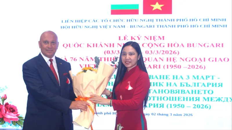 Họp mặt kỷ niệm 148 năm Quốc khánh nước Cộng hòa Bulgaria
