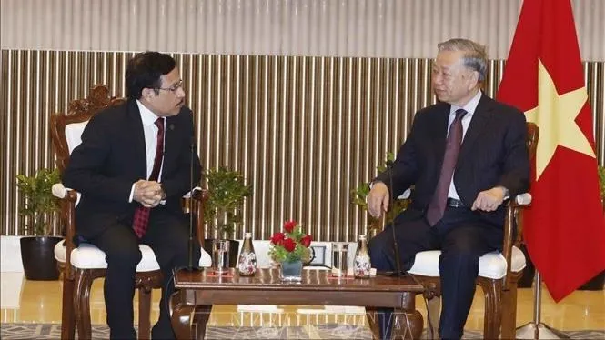 Tổng Bí thư, Chủ tịch nước Tô Lâm tiếp đại diện các tập đoàn, doanh nghiệp của Ấn Độ
