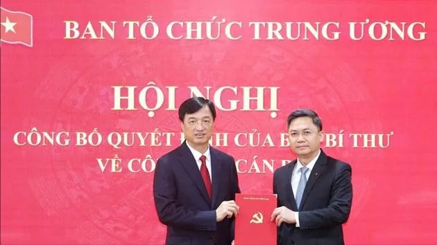 Đồng chí Hà Minh Hải giữ chức Phó Trưởng Ban Tổ chức Trung ương