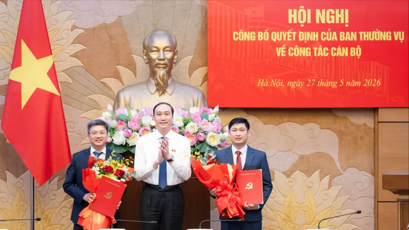 Công bố các quyết định của Ban Thường vụ Đảng ủy Quốc hội về công tác cán bộ