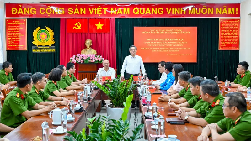 Phó Bí thư Thành ủy TPHCM Nguyễn Phước Lộc: Biểu dương sự tận tâm, tận hiến trấn áp tội phạm ma túy của Công an TPHCM
